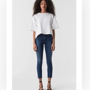 Agolde Mid Rise Skinny Crop Jeans Sz 24